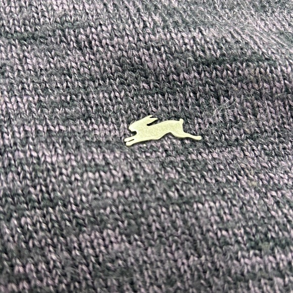 0010 A. Tiziano Long Sleeve Shawl Neck Sweater Size XXL  Gray Purple - Picture 6 of 8